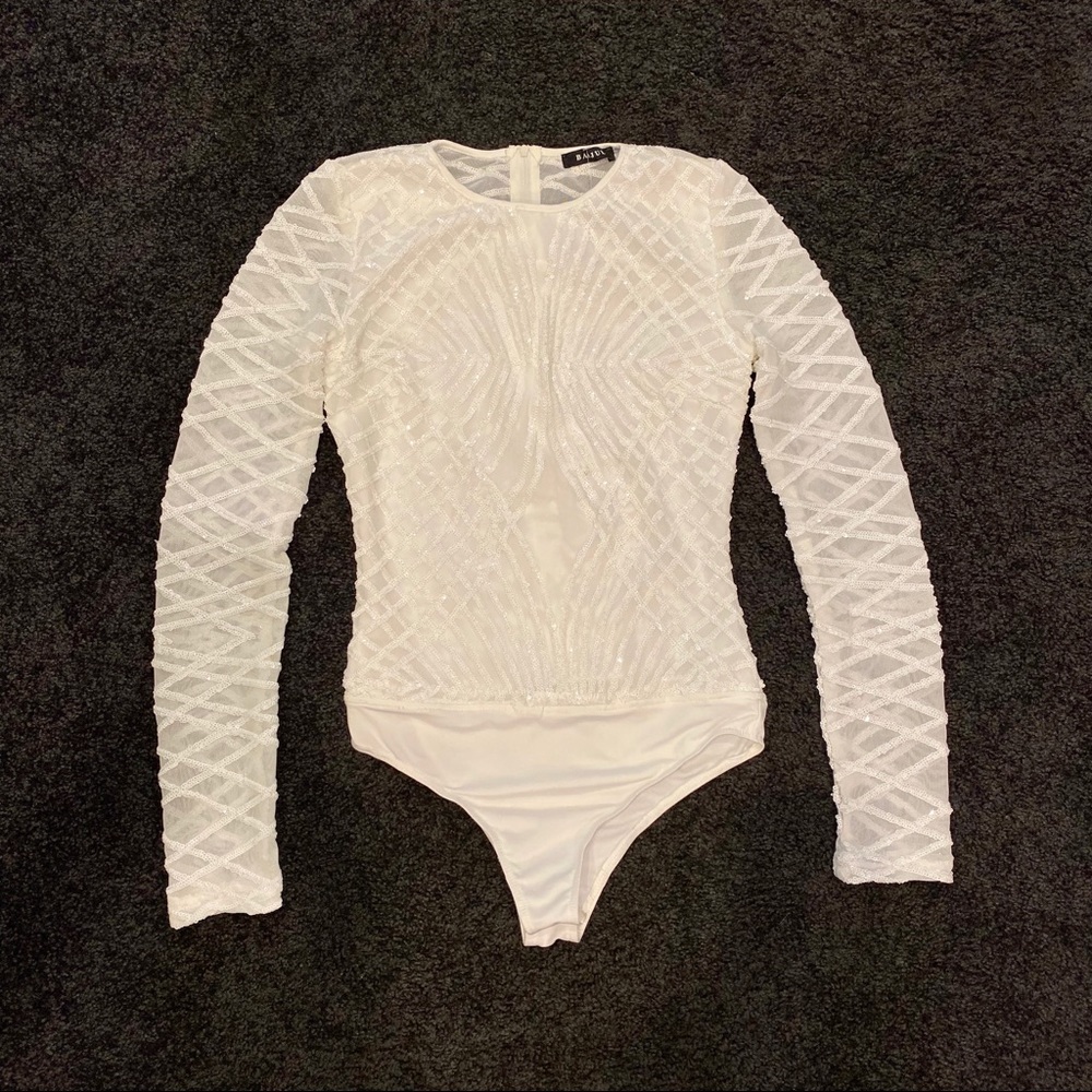 Sequin embellished bodysuit